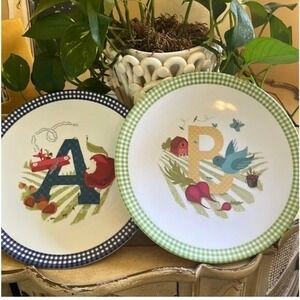 NWT‎ Pottery Barn Kids ABC Melamine Plates